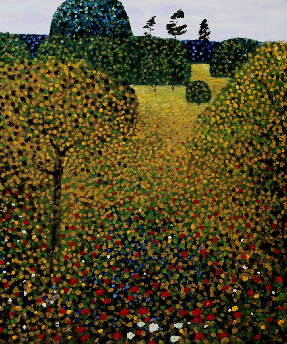 Field Of Poppies - Gustav Klimt Painting